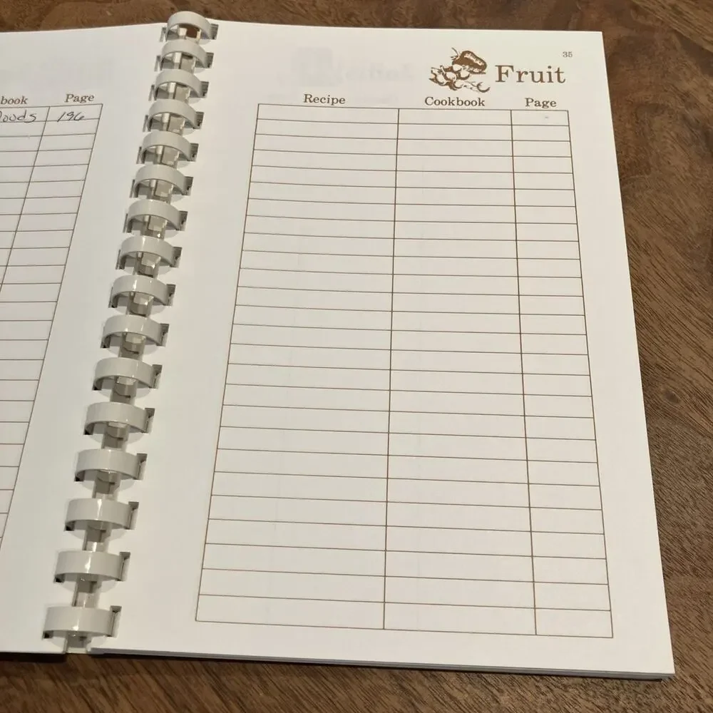 Vintage 1996 COOKBOOK ORGANIZER‎ by Dot Gibson - Mostly Unused VTG